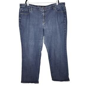 Talbots Woman Bootcut Denim Jeans Size 24W Med Long